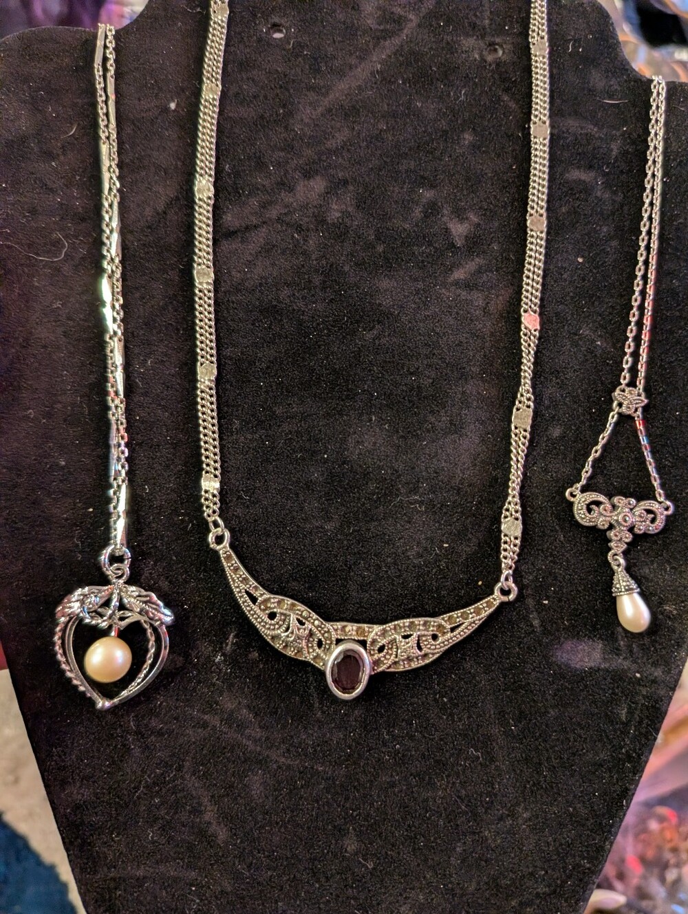 Sterling Silver Necklace Lot